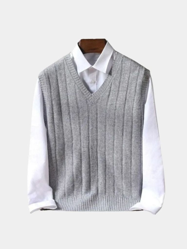 100% Merino Wool Pullover Sweater Vest - Cross & Crown - Cross & Crown
