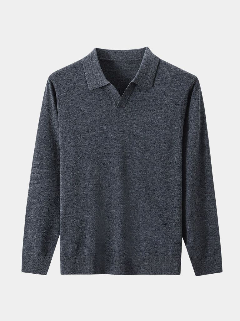 Royal Comfort Long Sleeve Polo - Cross & Crown