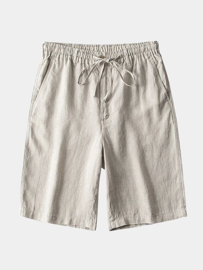 Gris Mariner Linen Shorts - Cross & Crown