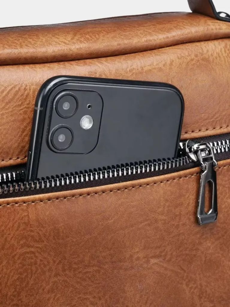 Leather Cross Body Bag - Cross & Crown