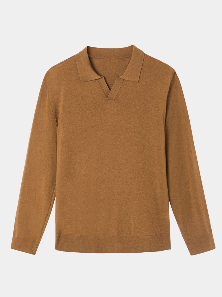 Royal Comfort Long Sleeve Polo - Cross & Crown