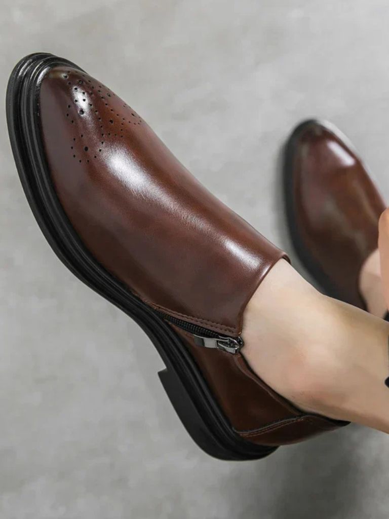 Brun Prestige Leather Loafers - Cross & Crown