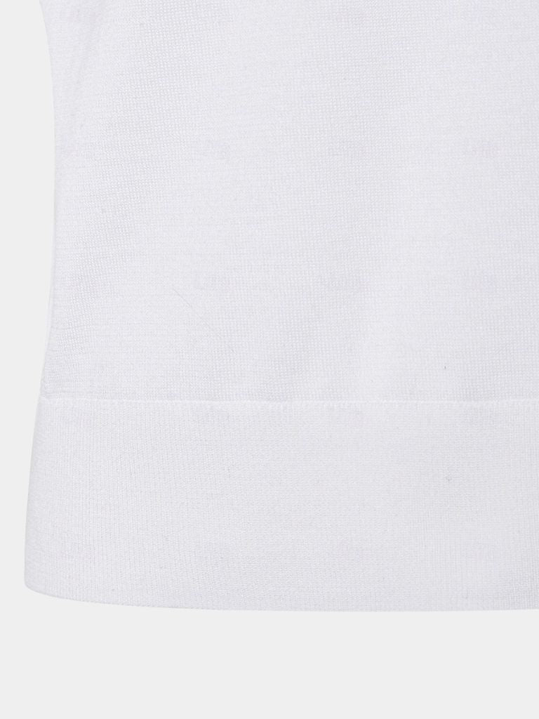 Ivory Elite Long Sleeve Polo – Cross & Crown