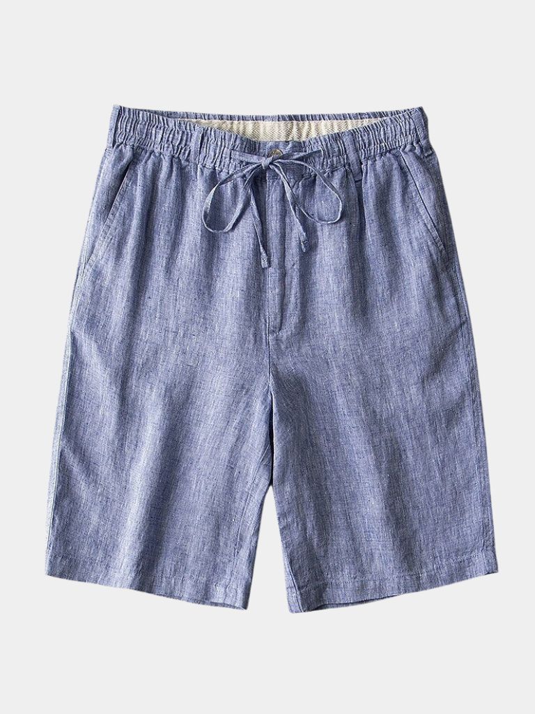 Gris Mariner Linen Shorts - Cross & Crown