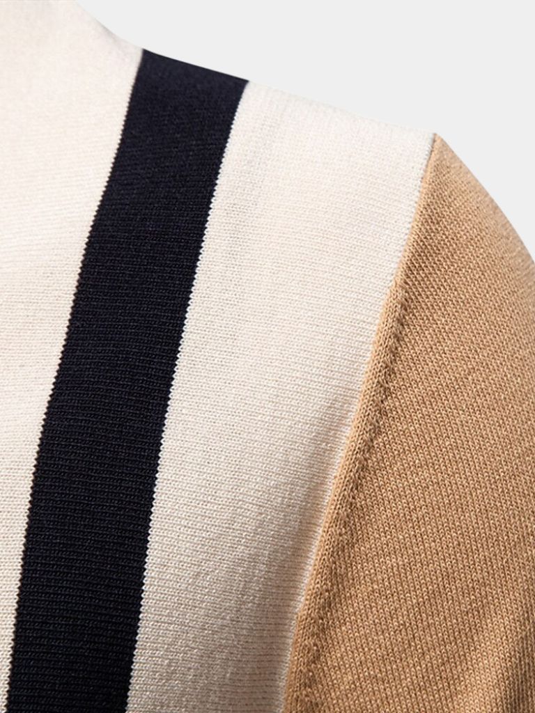 Retro Stripe Polo – Cross & Crown