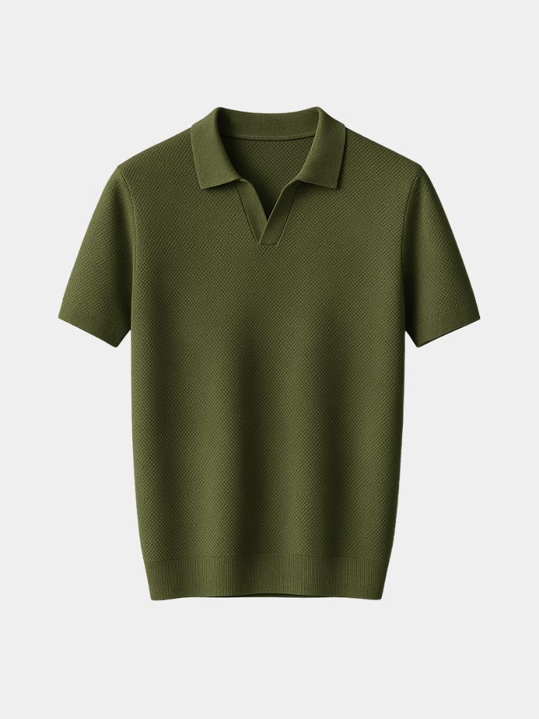 Old Money Cotton Polo Shirt - Cross & Crown