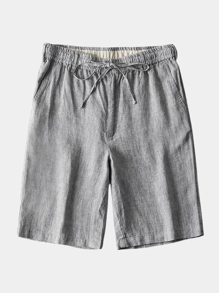 Gris Mariner Linen Shorts - Cross & Crown