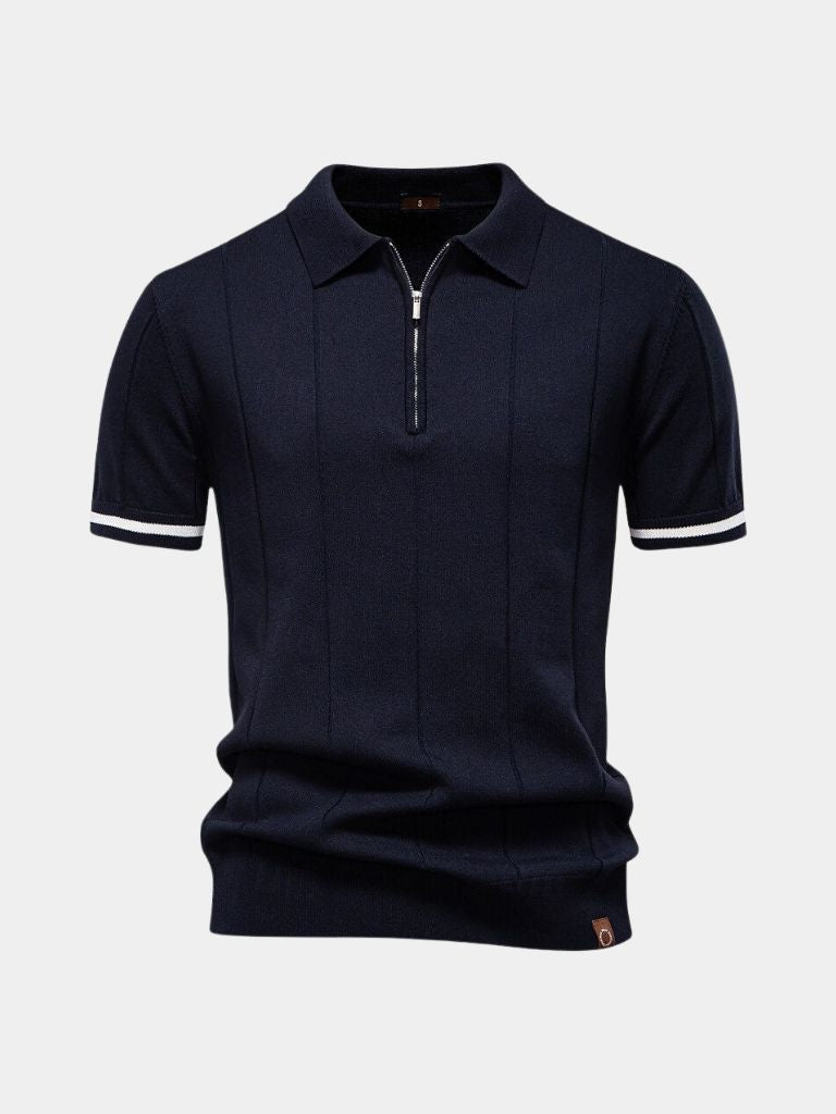 Royal Zip Polo – Cross & Crown