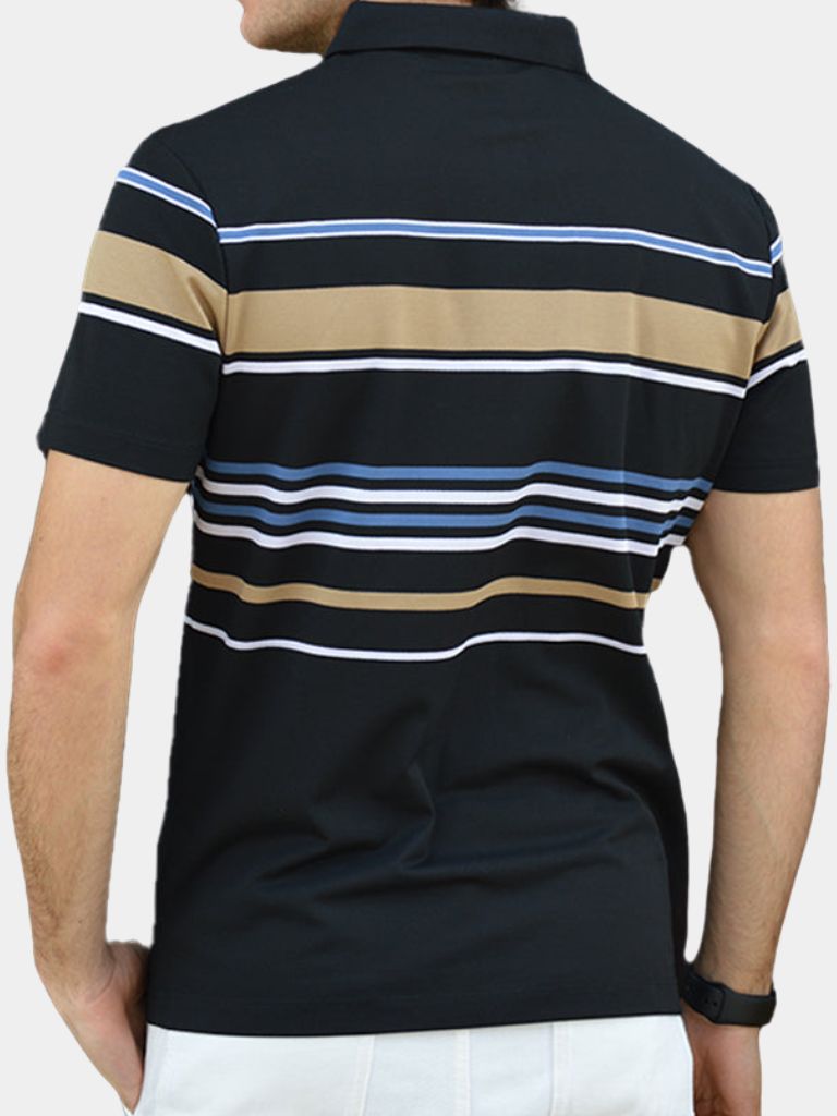 Sunset Stripe Polo – Cross & Crown