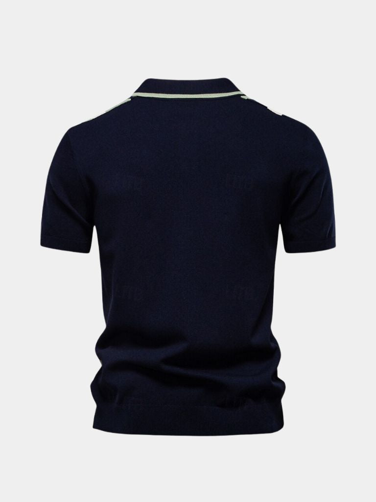 Retro Stripe Polo – Cross & Crown