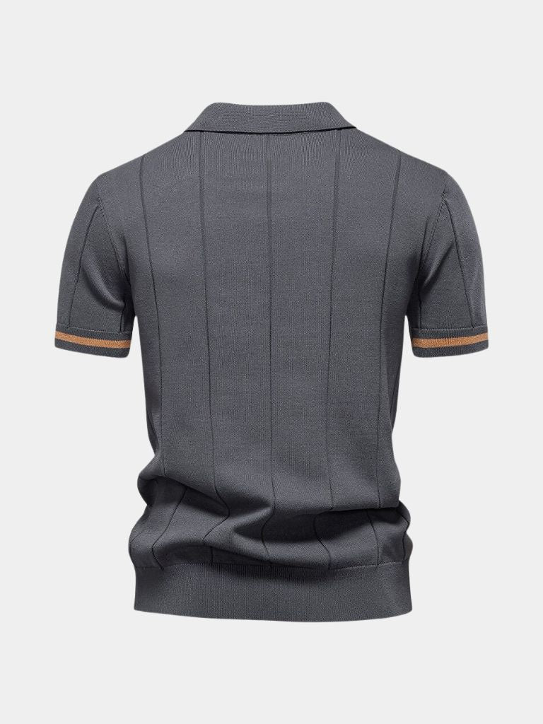 Royal Zip Polo – Cross & Crown