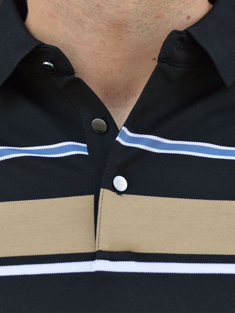 Sunset Stripe Polo – Cross & Crown