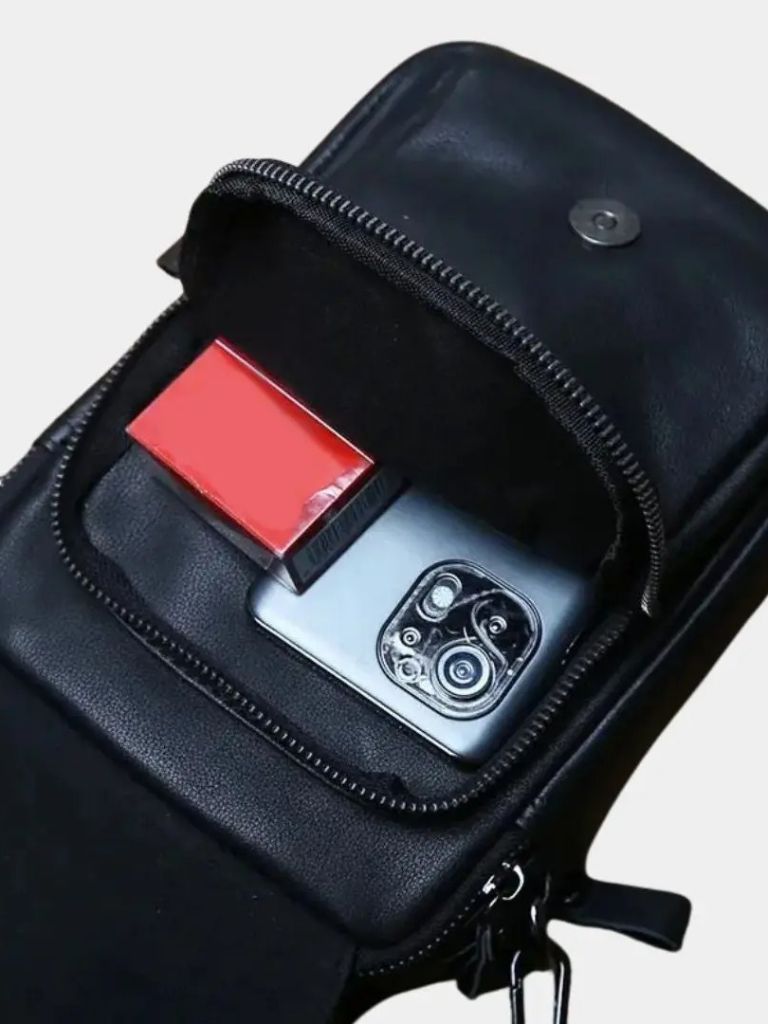 Leather Men's Shoulder Bag - Cross & Crown