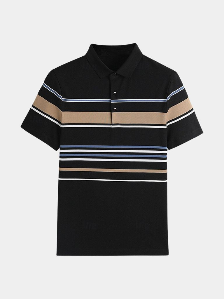 Sunset Stripe Polo – Cross & Crown
