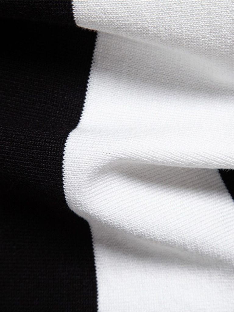 Navy Stripe Polo - Cross & Crown