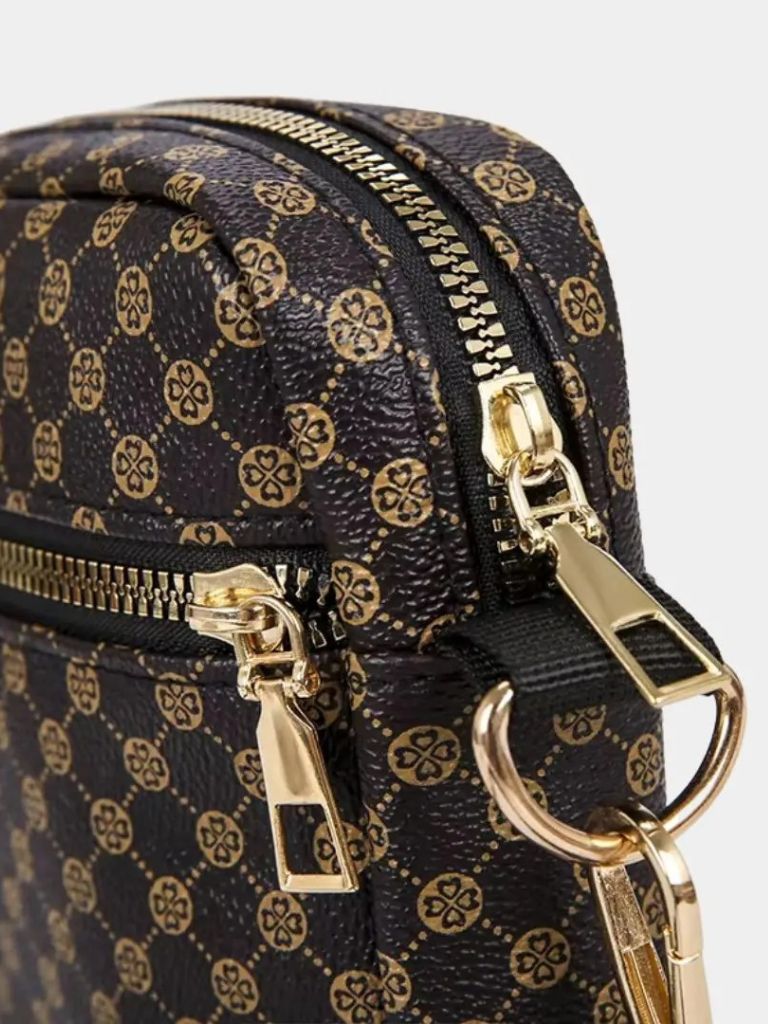 Vintage Pattern Mini Shoulder Bag - Cross & Crown