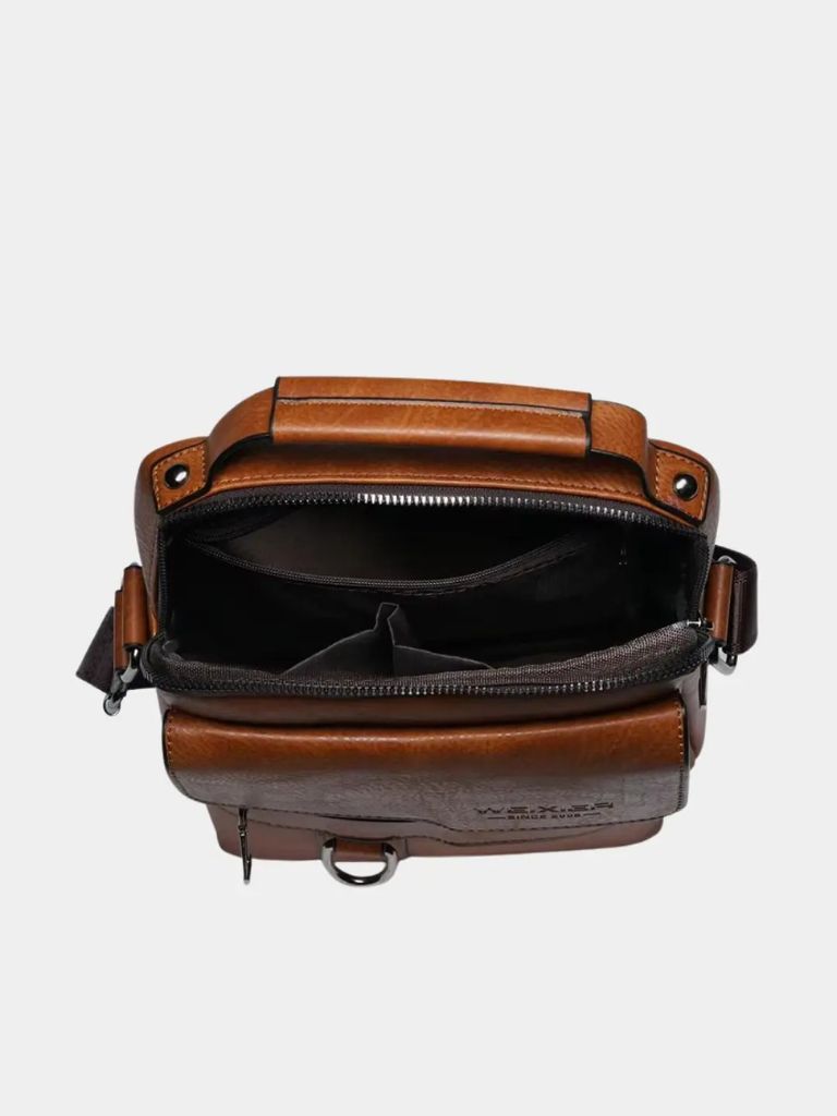 Leather Cross Body Bag - Cross & Crown