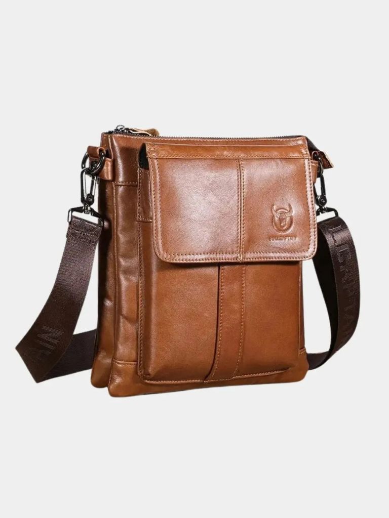 Vintage Leather Shoulder Bag - Cross & Crown