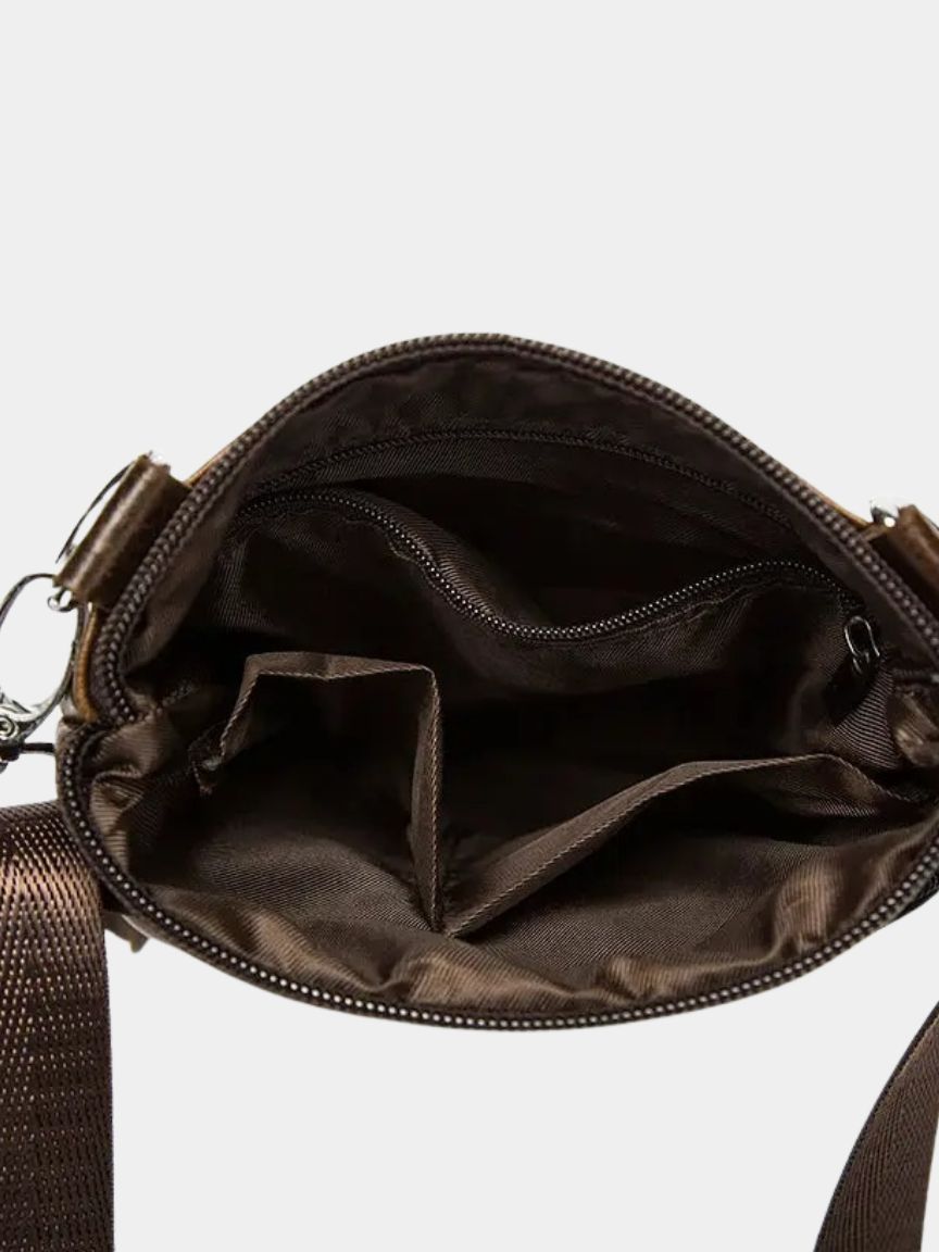 Crossbody Leather Shoulder Bag - Cross & Crown