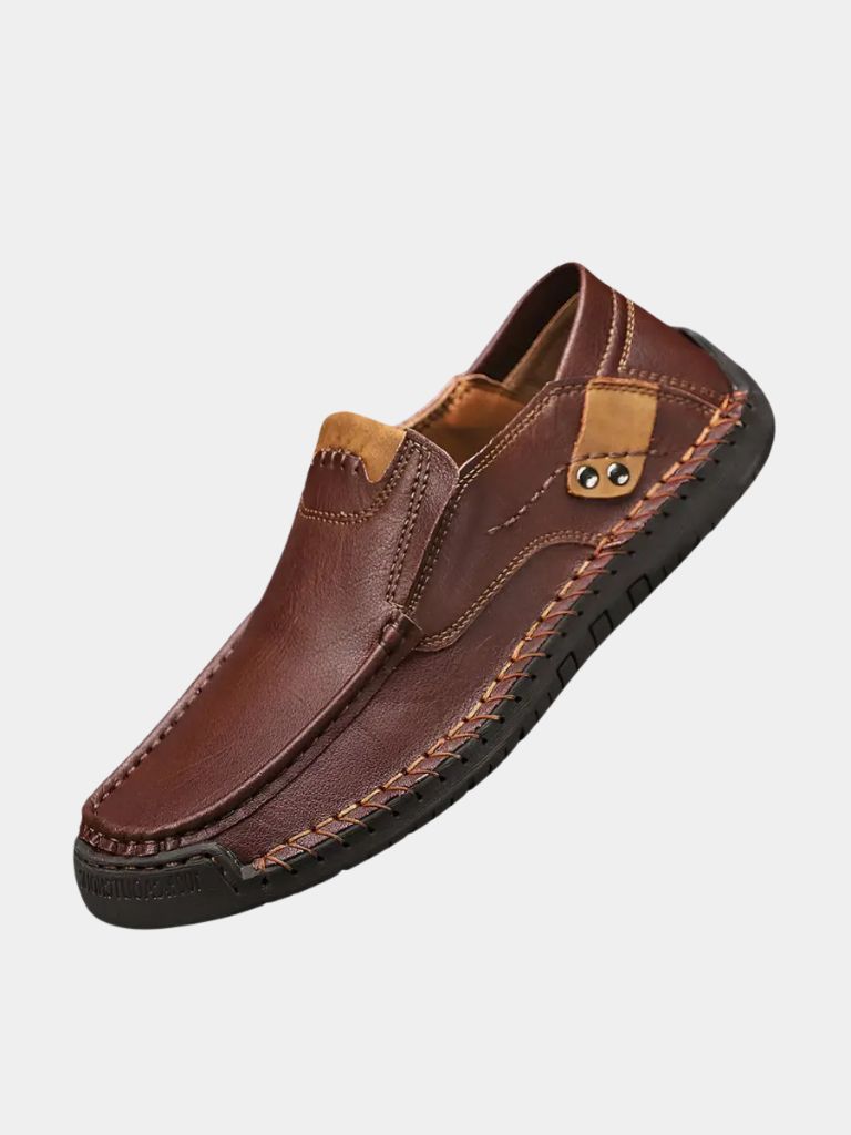 Comfortable Leather Moccasins Shoes - Cross & Crown