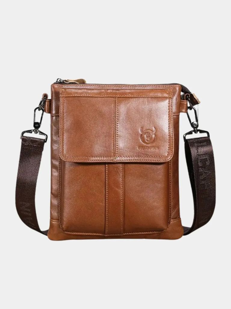 Vintage Leather Shoulder Bag - Cross & Crown