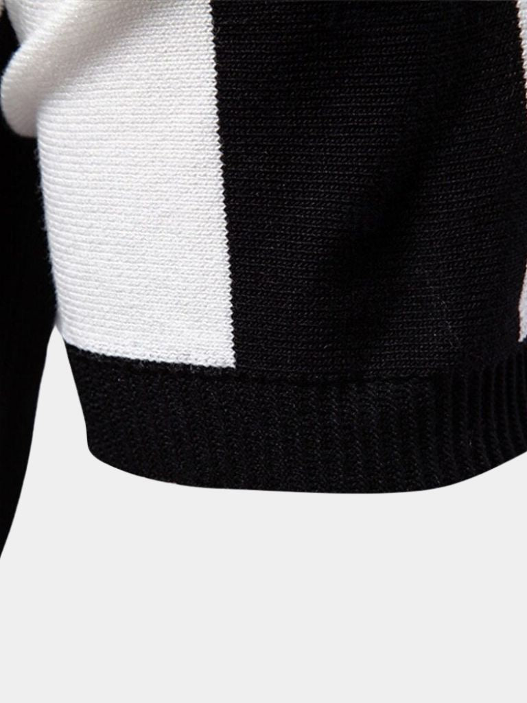 Navy Stripe Polo - Cross & Crown