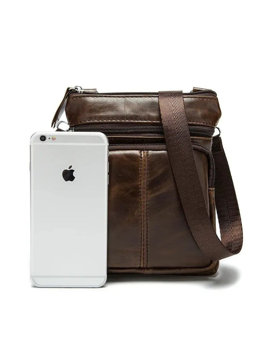 Crossbody Leather Shoulder Bag - Cross & Crown