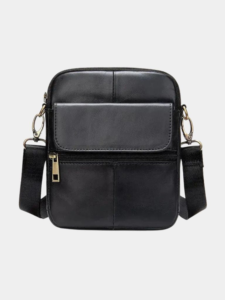 Essential Leather Shoulder Bag - Cross & Crown