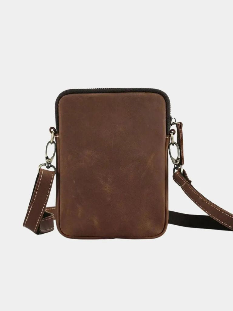 Minimalist Crossbody Leather Bag - Cross & Crown