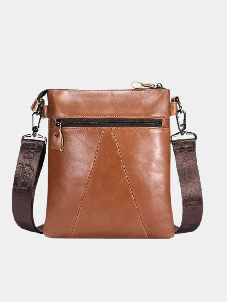 Vintage Leather Shoulder Bag - Cross & Crown