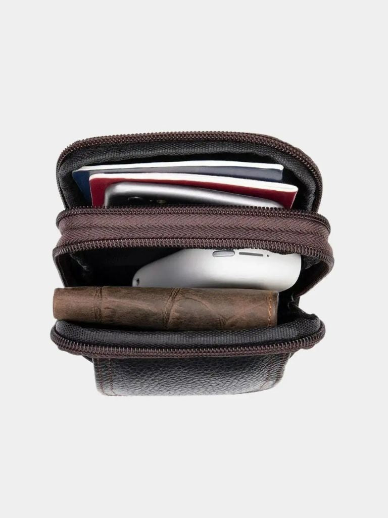 Compact Voyager Shoulder Bag - Cross & Crown