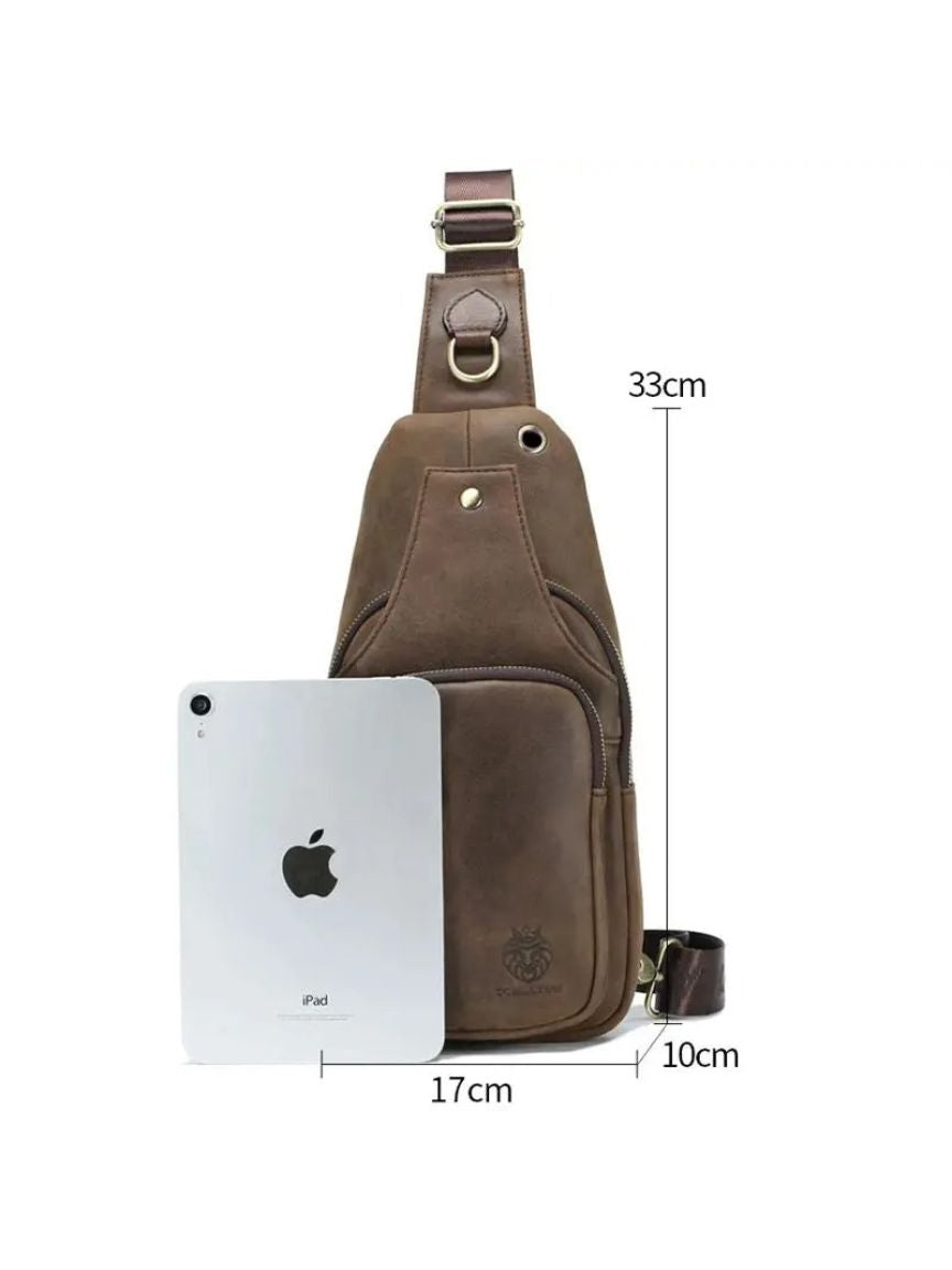 Essential Leather Shoulderbag - Cross & Crown