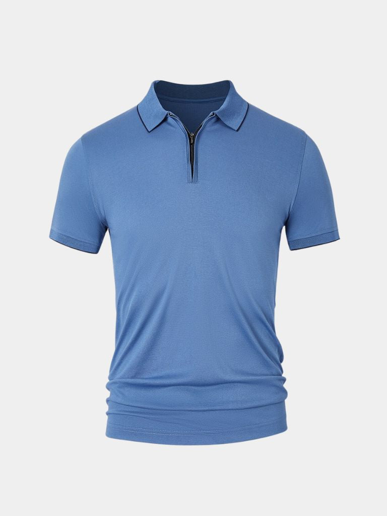 Regis Quarter Zip Polo – Cross & Crown