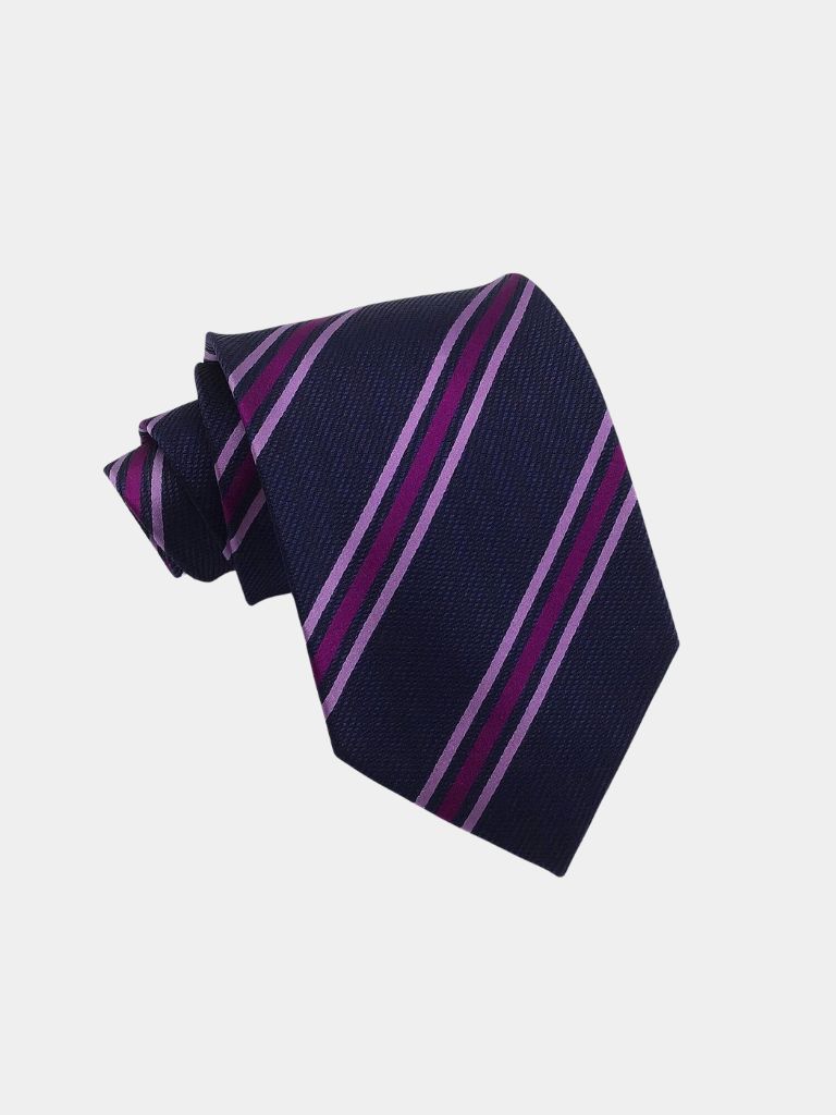 Navy Ledger Tie – Cross & Crown