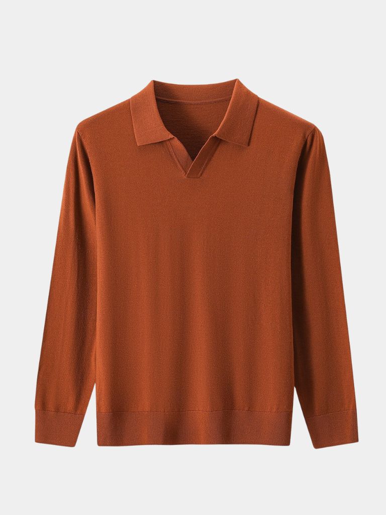 Royal Comfort Long Sleeve Polo - Cross & Crown