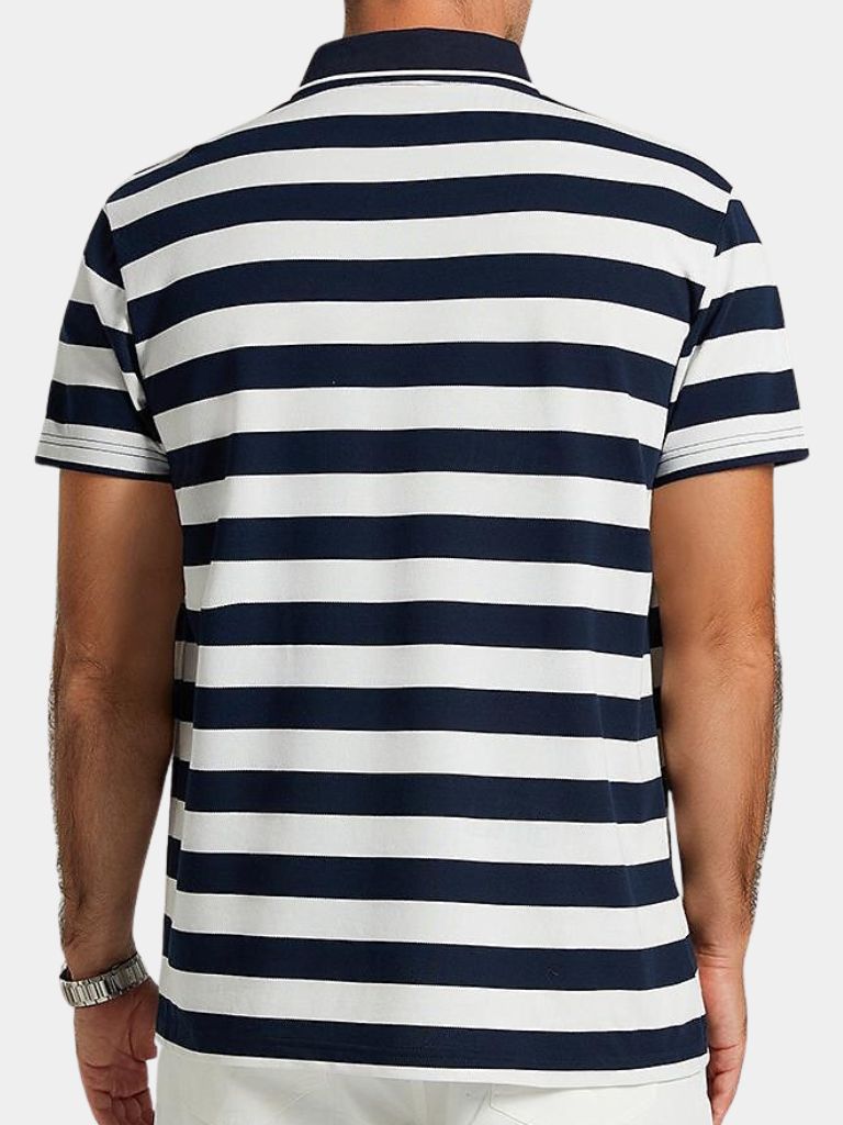 Harbour Stripe Polo - Cross & Crown