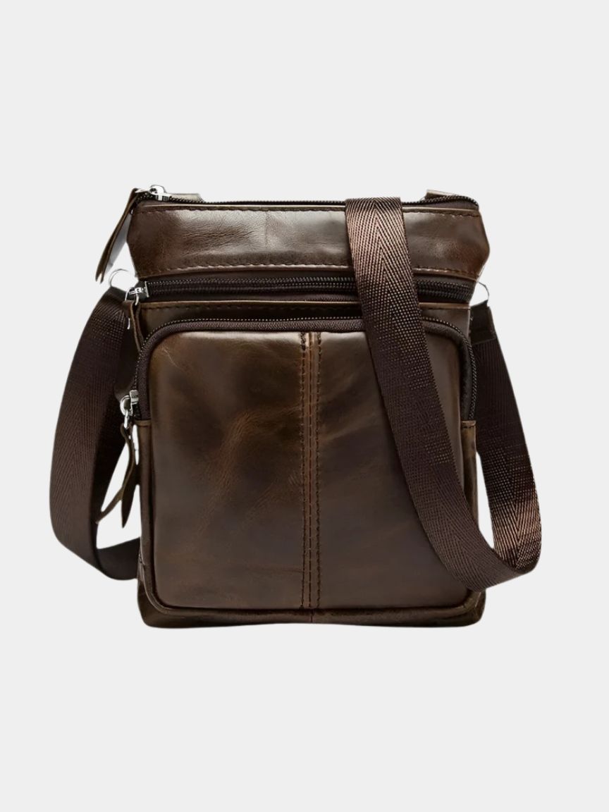 Crossbody Leather Shoulder Bag - Cross & Crown