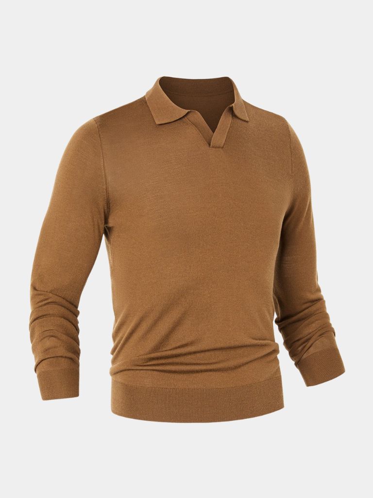 Royal Comfort Long Sleeve Polo - Cross & Crown