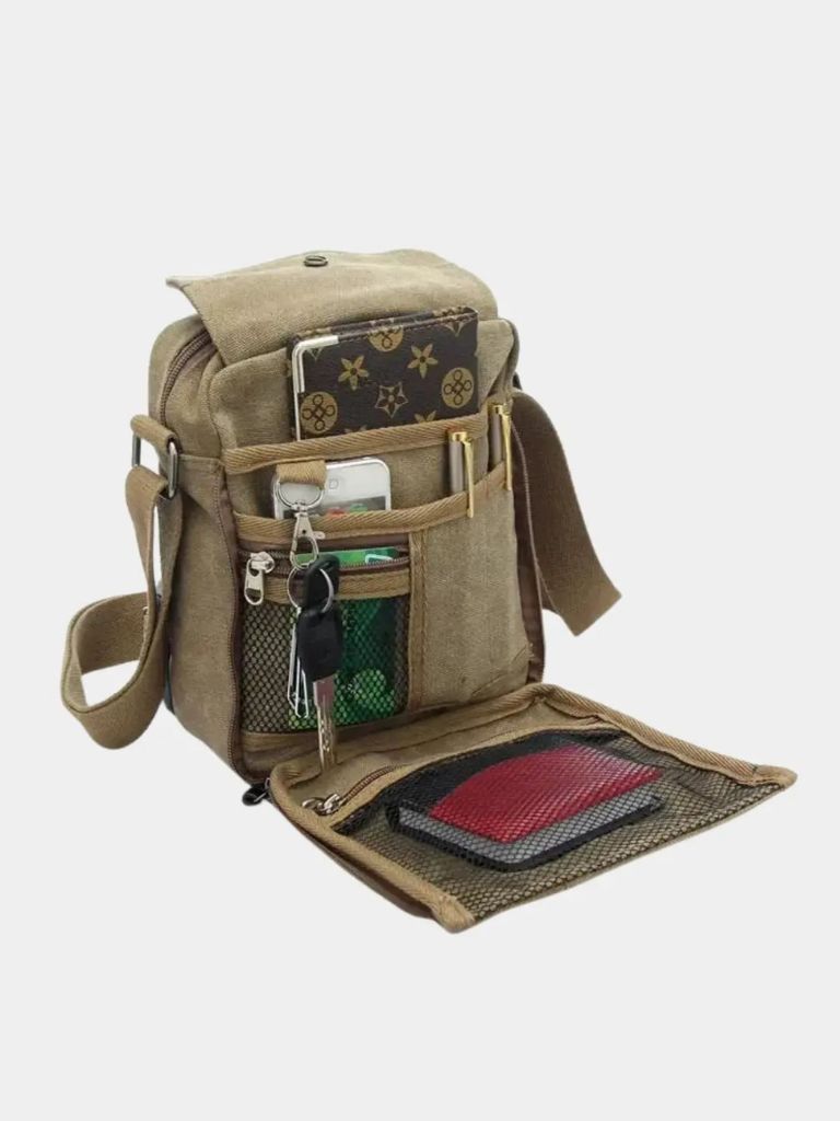 Men's Compact Shoulder Bag - Cross & Crown