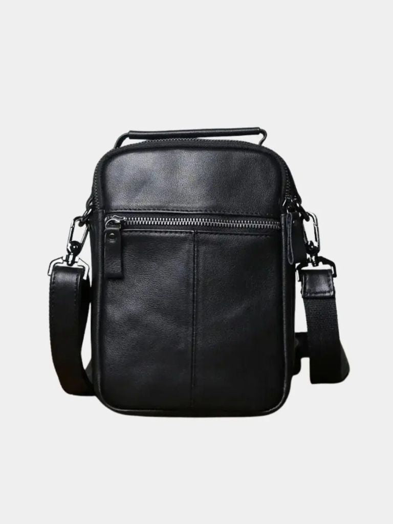 Leather Men's Shoulder Bag - Cross & Crown