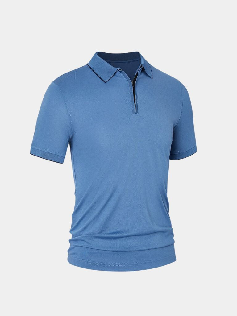 Regis Quarter Zip Polo – Cross & Crown