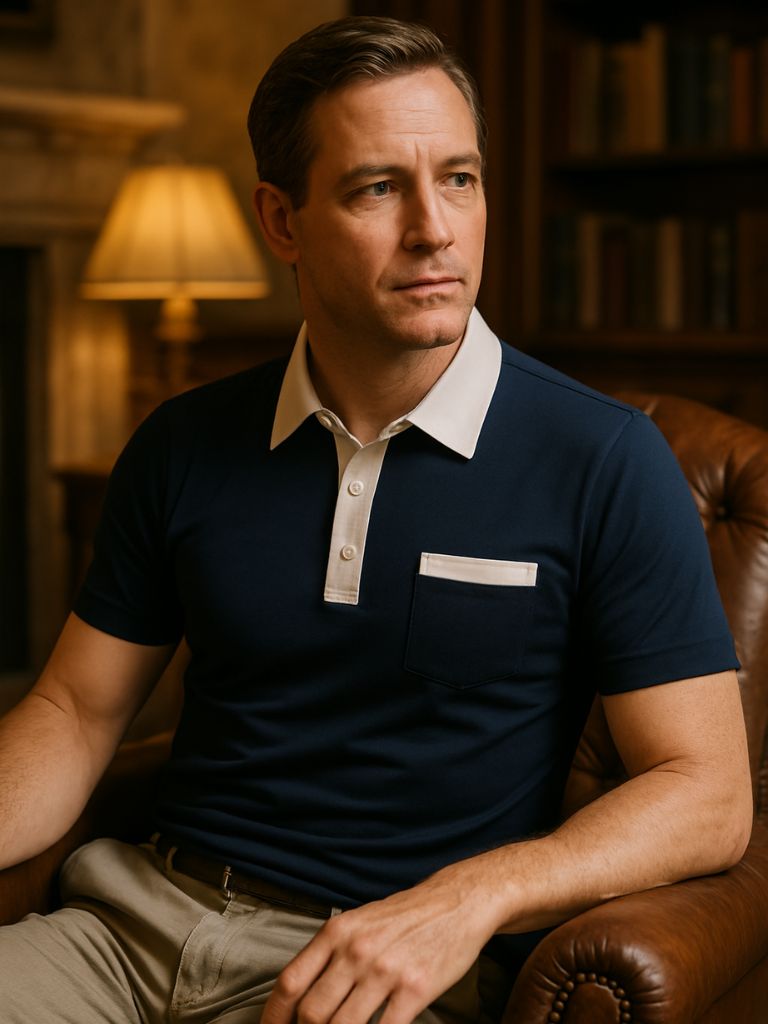 Elegant Golf Polo Shirt - Cross & Crown