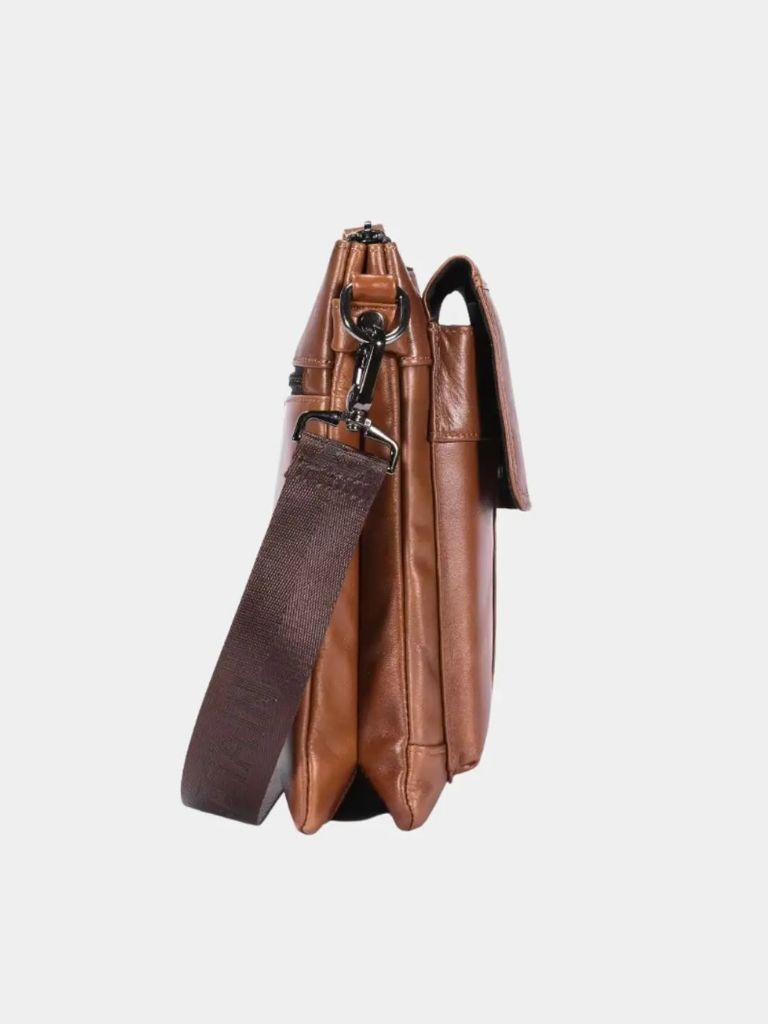 Vintage Leather Shoulder Bag - Cross & Crown