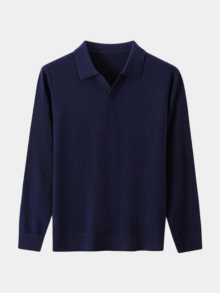 Royal Comfort Long Sleeve Polo - Cross & Crown