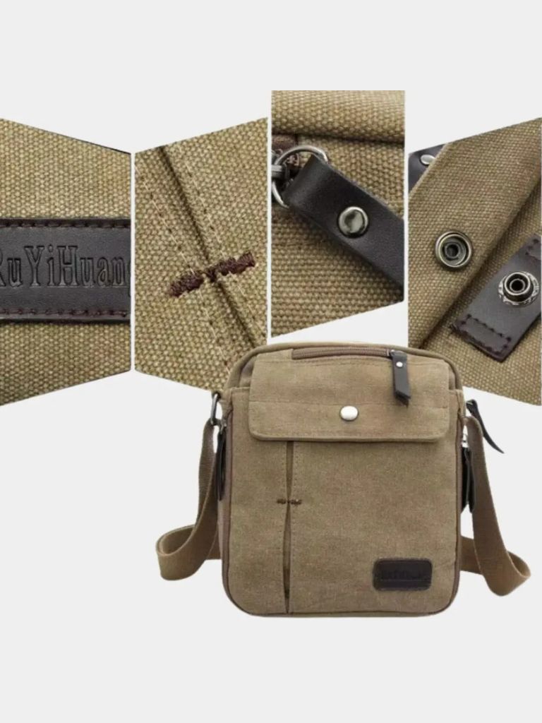 Men's Compact Shoulder Bag - Cross & Crown