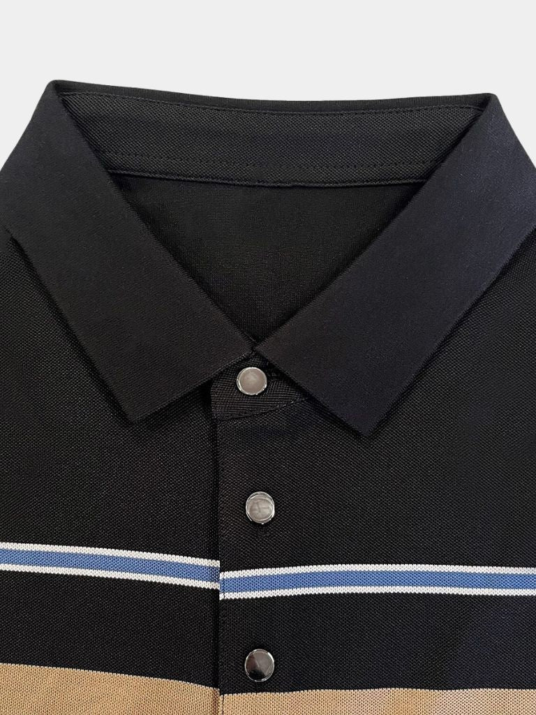 Sunset Stripe Polo – Cross & Crown