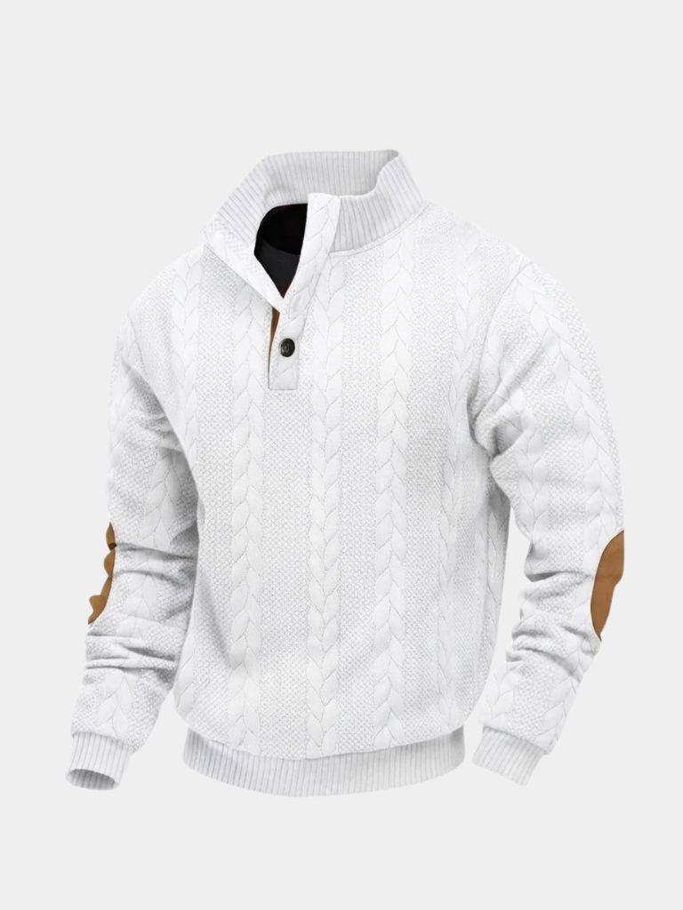 Timberline Long Collar Knit Sweater - Cross & Crown