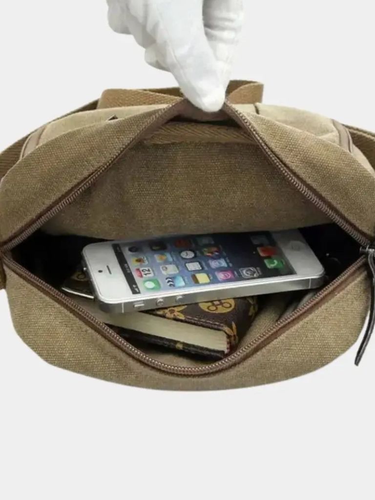 Men's Compact Shoulder Bag - Cross & Crown