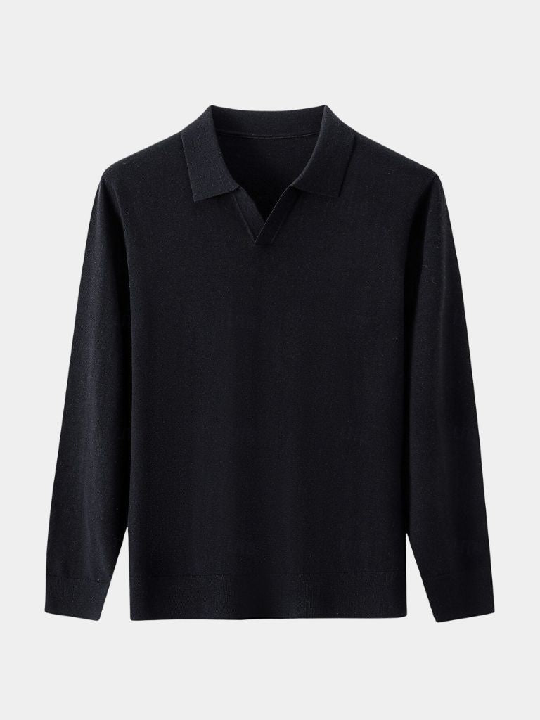 Royal Comfort Long Sleeve Polo - Cross & Crown