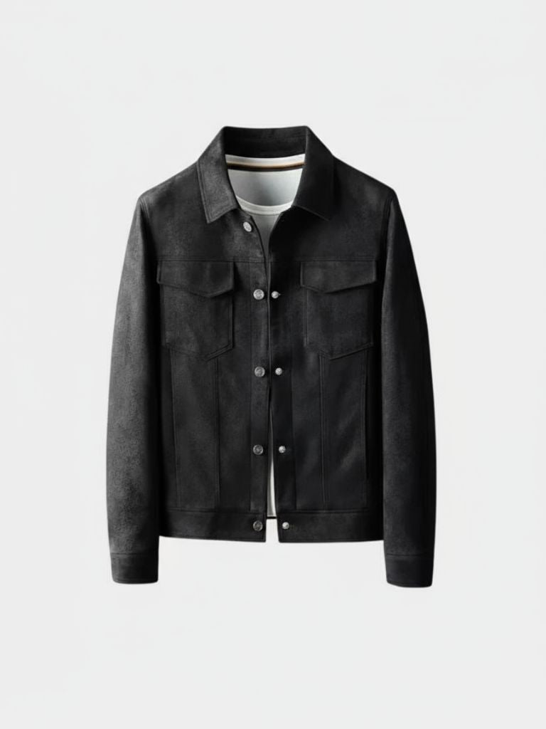 Laurent Leather Aviator Jacket - Cross & Crown